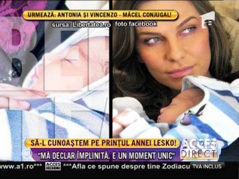 Emoție de nedescris! Primele declarații ale Annei Lesko, după ce toată lumea i-a cunoscut fiul!