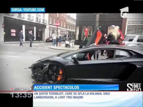 Impact cu un Lamborghini