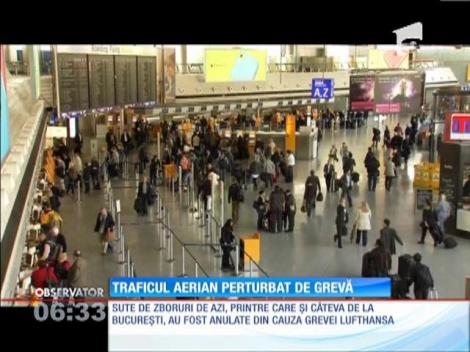 Angajaţii companiei aeriene Lufthansa sunt în grevă