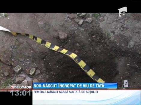 Oroare în Dâmboviţa! Un tată este acuzat că şi-a îngropat copilul nou născut de viu