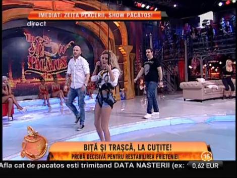 Denisa Biță, Simona Trașcă și dansatoarea Dana Roba, probă la înălțime