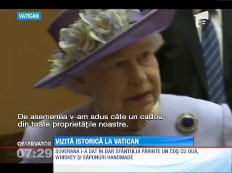 Regina Elisabeta a II-a, în vizită la Vatican