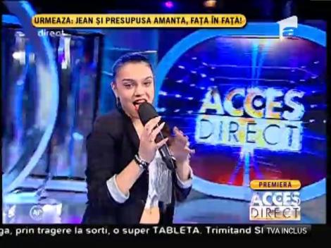 Fiica lui Adi Minune cânta la Acces Direct