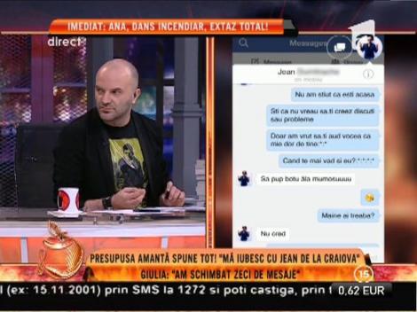 Mesajele dintre Jean de la Craiova și amantă