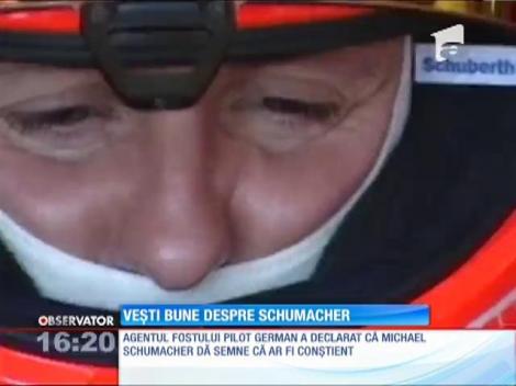 Michael Schumacher da semne ca ar fi constient