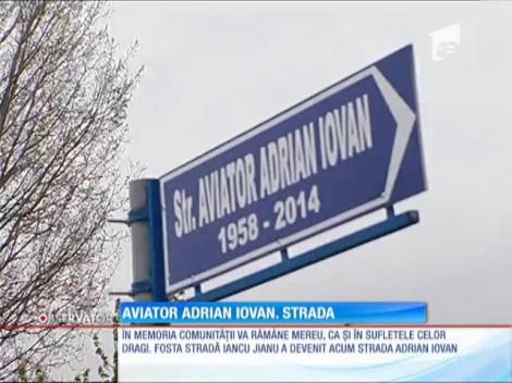 Strada pe care a locuit Adrian Iovan a fost redenumită după numele pilotului
