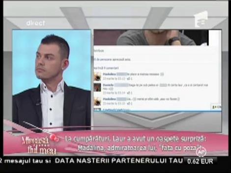 La cumpărături, Laur s-a întâlnit cu o admiratoare înfocată de-a lui