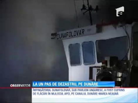 La un pas de dezastru, pe Dunăre