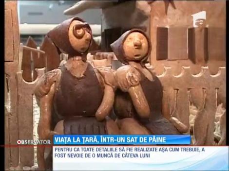 Cătun realizat din pâine, cu tot cu locuitorii lui!