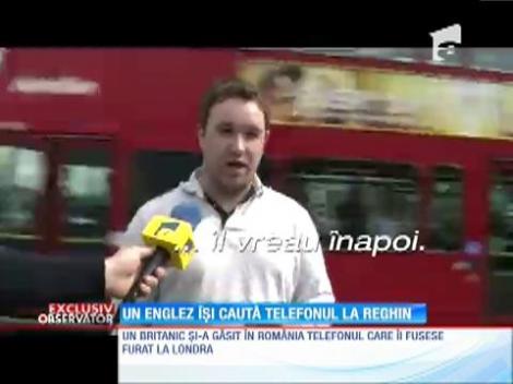 Un englez își caută telefonul la Reghin