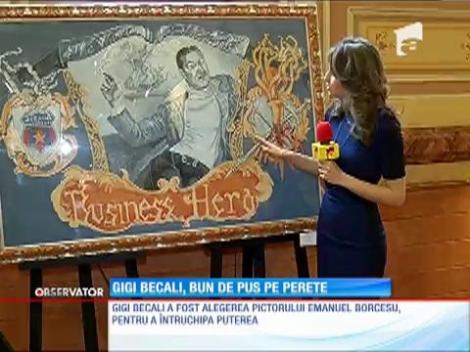Din biserici, chipul lui Gigi Becali a ajuns în galeriile de artă
