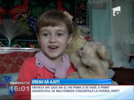VREAU SĂ AJUT! Are grave probleme la picior, la doar 6 ani