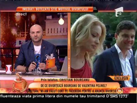 Cristian Boureanu: ”Divorțăm de comun acord”