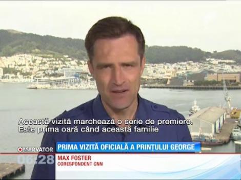 Ducesa Catherine, ducele William şi prinţul George au început vizita oficială în Noua Zeelandă