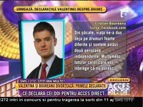 Valentina Pelinel şi Cristian Boureanu au divorțat!