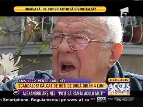 Alexandru Arșinel, prădat de hoți pentru a doua oară!