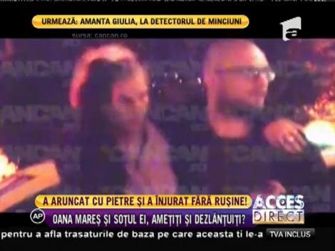 Oana Mareş şi soţul ei au aruncat cu pietre în paparazzii