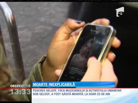 Peaches Geldof a fost găsită moartă în locuinţa sa