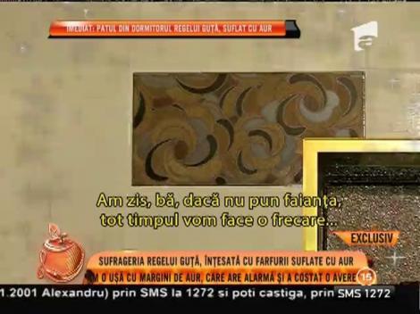 Sufrageria regelui Guță, înțesată cu farfurii suflate cu aur