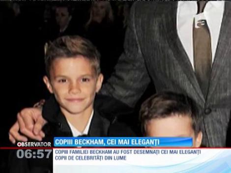 Copiii familiei Beckham au fost desemnaţi cei mai eleganţi copii de celebrităţi din lume
