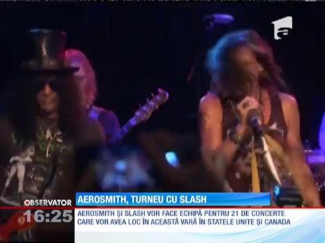 Aerosmith, turneu cu chitaristul Slash