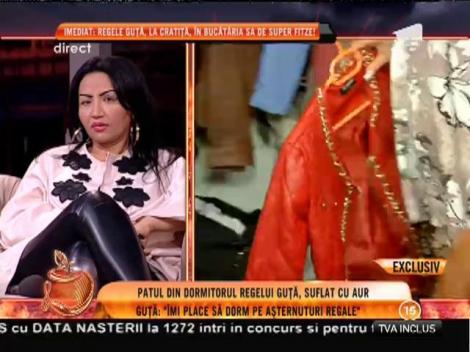 Patul din dormitorul lui Guță, suflat cu aur!