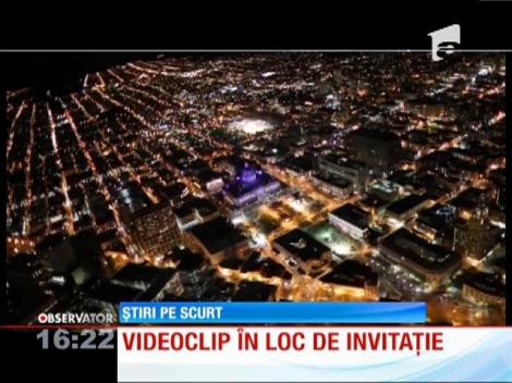 Videoclip în loc de invitaţie de nuntă