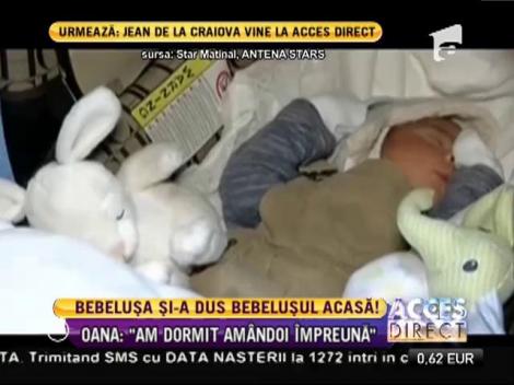 Bebeluşa Oana Ioniţă, m&acirc;ndră de micul ei bebeluş