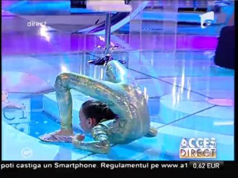 Fetiţa cu trup de gumă, Andreea Tucaliuc, număr de contorsionism extrem!