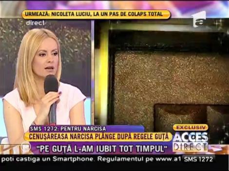 Cenuşăreasa Narcisa plânge după regele Guţă