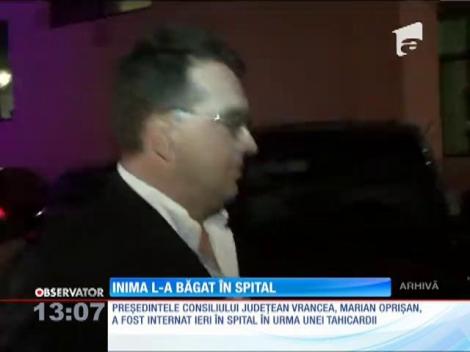 Marian Oprişan a fost internat în spital, cauza o tahicardie