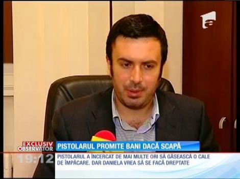 Pistolarul care a lăsat o tânără fără un ochi promite bani dacă va scăpa de închisoare
