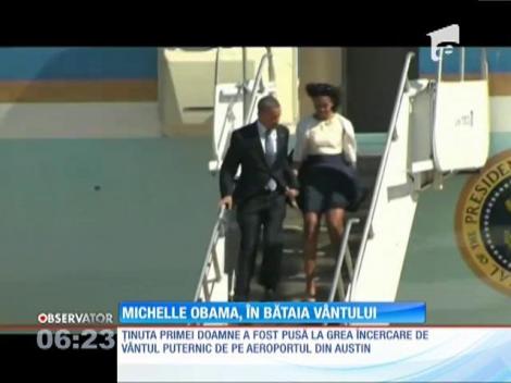 Michelle Obama se descurcă bine în situaţiile neprevăzute