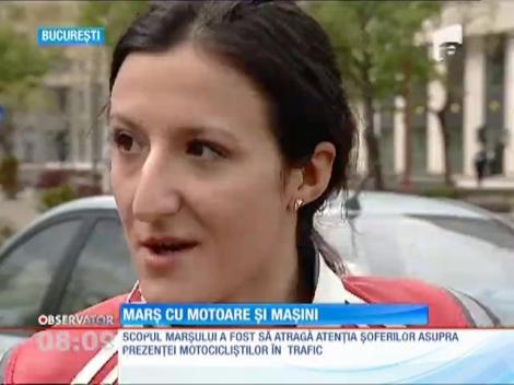 Marș cu motoare și mașini de epocă, în Capitală