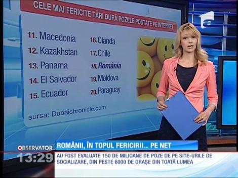 Românii, în topul fericirii pe net