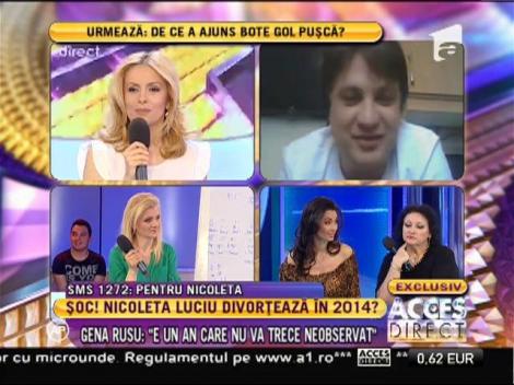 Onilă: "Nu există probleme în relaţia Nicoletei"