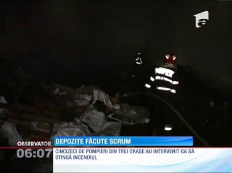 Depozite de mase plastice din Orăştie, făcute scrum