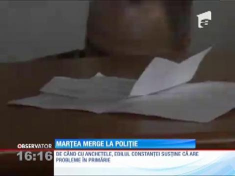 Radu Mazăre, cu subsemnatul la Poliţie