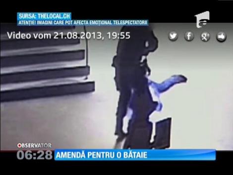 Polițist elvețian amendat cu 12 mii de euro pentru că a lovit un infractor român
