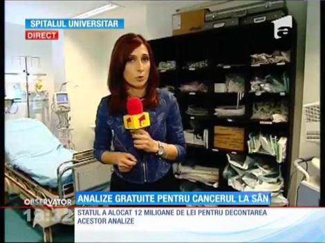 Analize gratuite pentru cancerul la sân