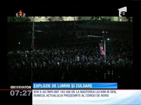 Ceremonie impresionantă cu ocazia implinirii a 102 ani de la naşterea lui Kim Ir Sen