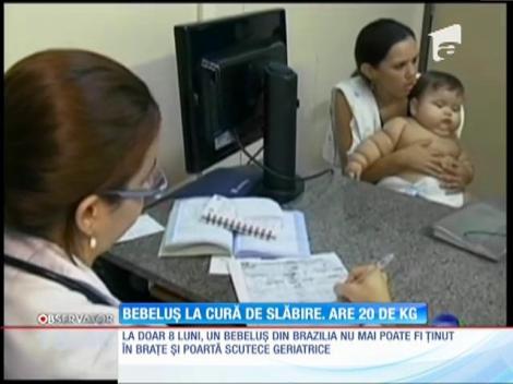 Un bebeluş de opt luni, din Brazilia, cântăreşte aproape 20 de kilograme