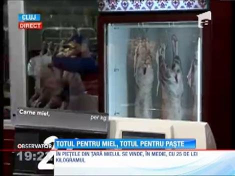 La ce preţuri se vinde carnea de miel în pieţele şi supermarketurile din ţară
