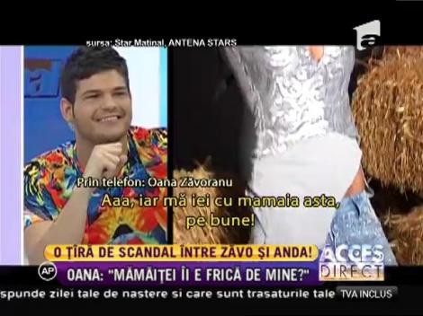 Oana Zăvoranu, despre Anda Adam: "Mămăiţei îi e frică de mine?"