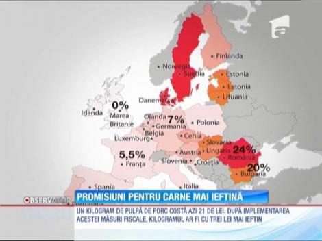 Reprezentanţii din industria cărnii promit o ieftinire cu 15%