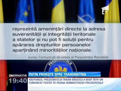 Vladimir Putin privește spre Transnistria
