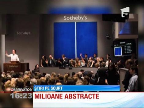 Un colecţionar a dat 44 de milioane de dolari pe o pânză complet albastră