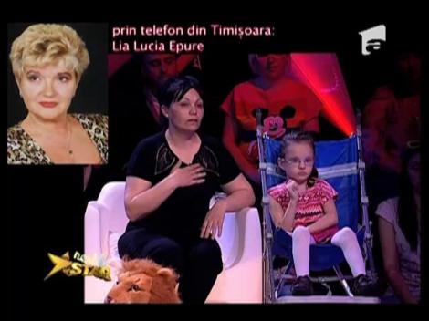 Lia Lucia Epure îi face o surpriză Cosminei. Micuţa va fi operată!