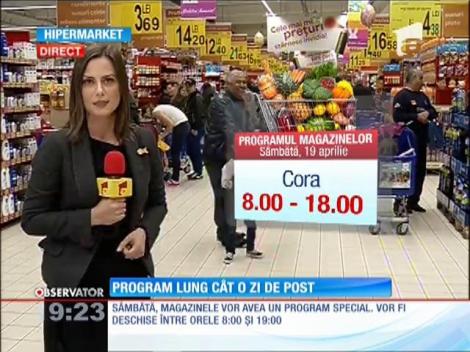 Programul magazinelor de Paşte