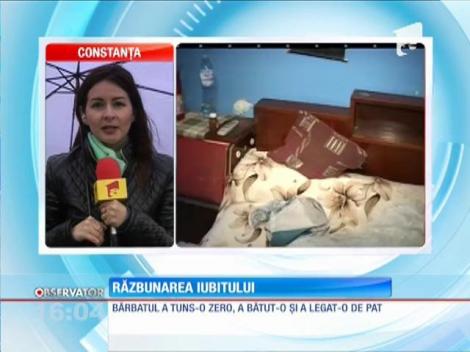 Legată de pat, bătută şi tunsă de iubitul ei